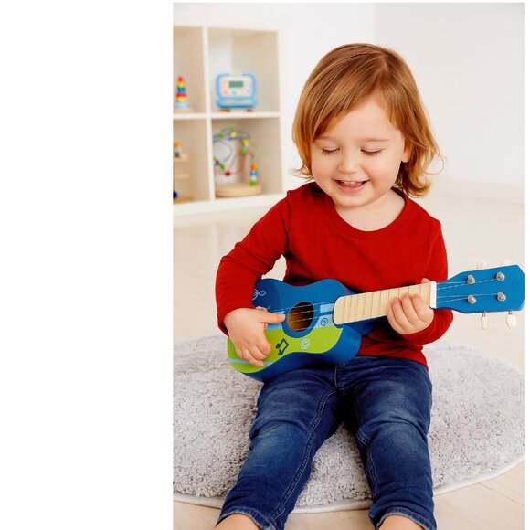 NEW HAPE Kid's Wooden Toy Ukulele Ukelele 21" Musical Instrument Nylon Strings D - Picture 11 of 15